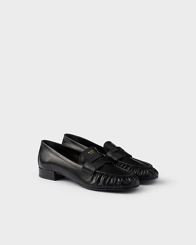Leather loafers