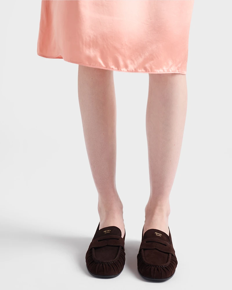Suede loafers