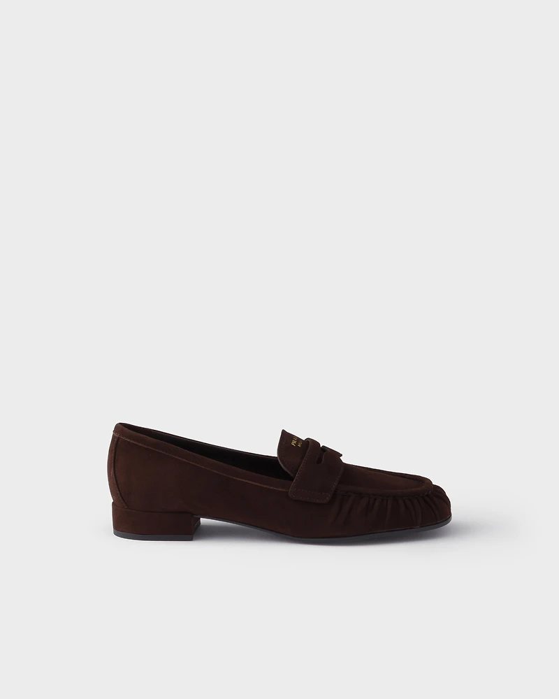 Suede loafers