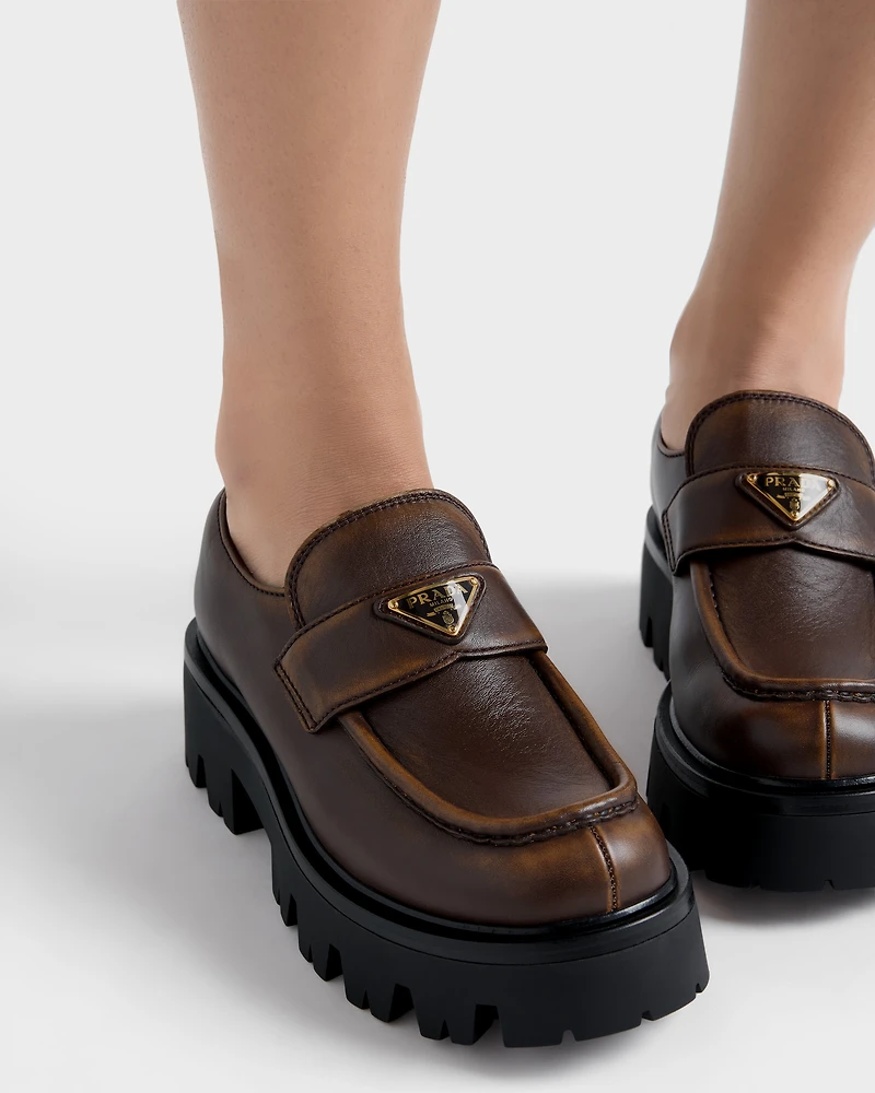 Leather loafers