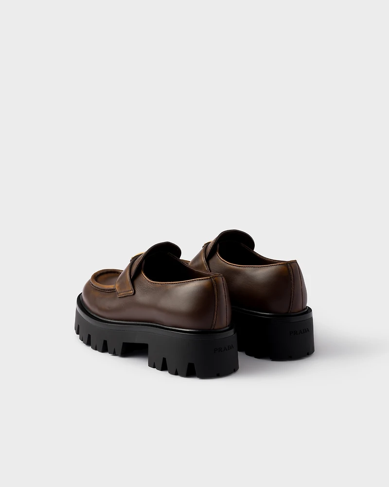 Leather loafers