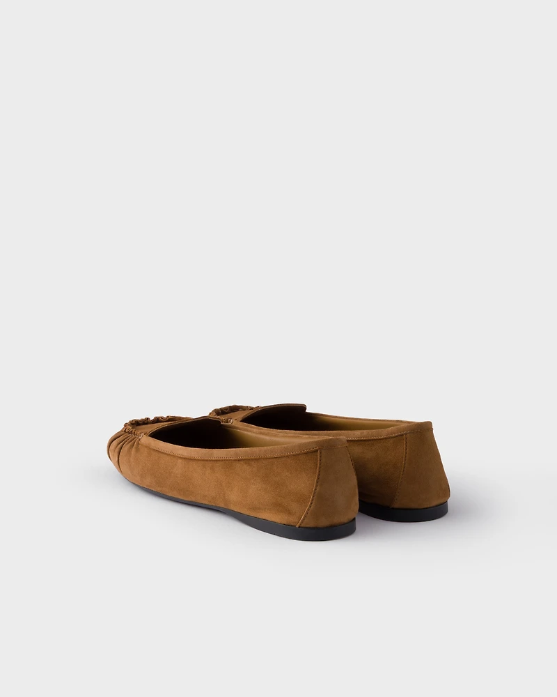 Suede ballerinas
