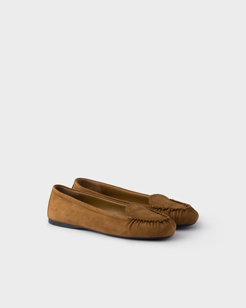 Suede ballerinas