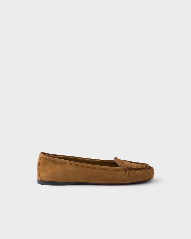 Suede ballerinas