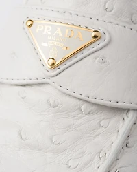 Ostrich leather loafers