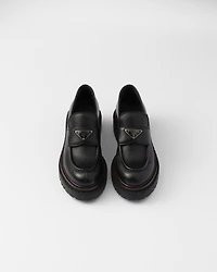 Double Chocolate leather loafers