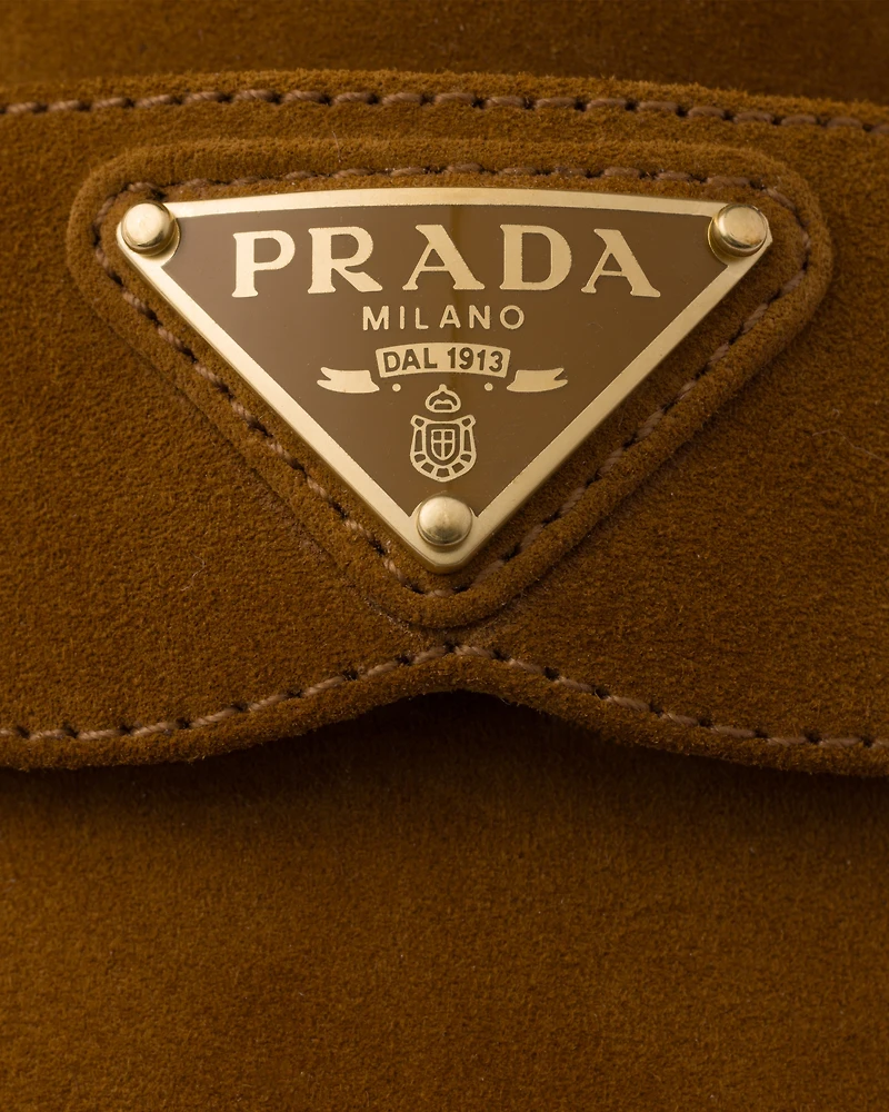 Suede and shearling slippers