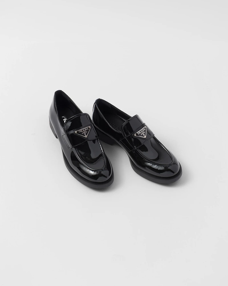 Patent leather loafers
