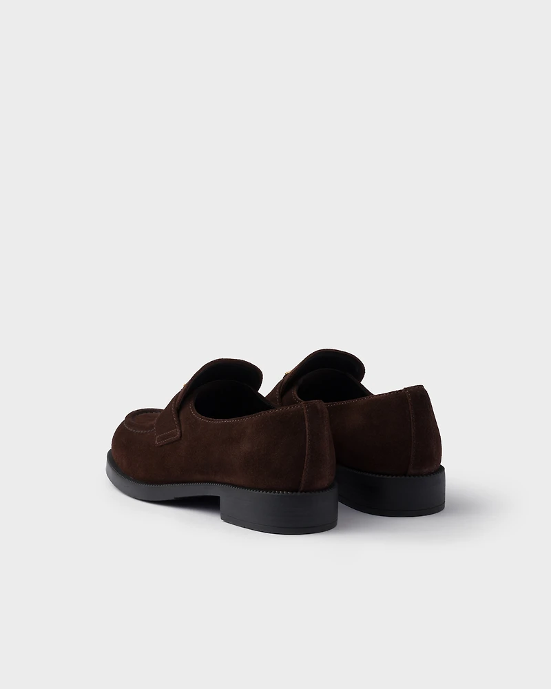Suede loafers