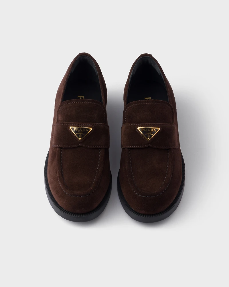 Suede loafers