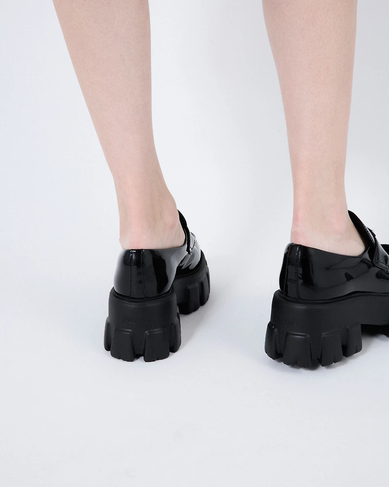 Monolith patent leather loafers
