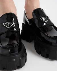 Monolith patent leather loafers