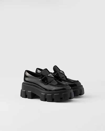 Monolith patent leather loafers