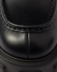 Brushed leather Monolith loafers