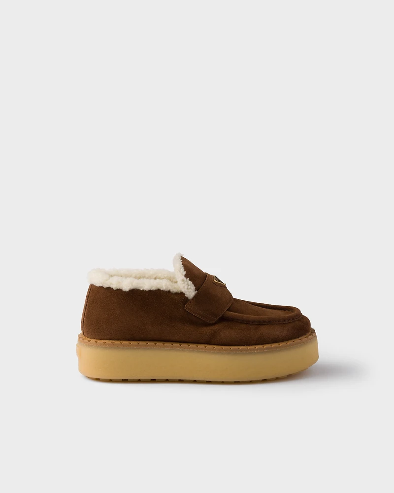 Suede loafers