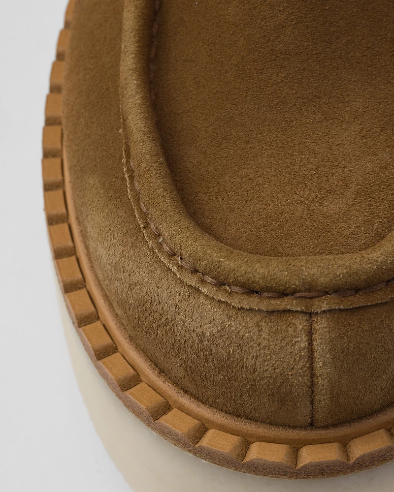 Suede loafers