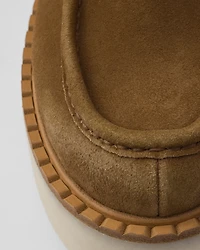 Suede loafers