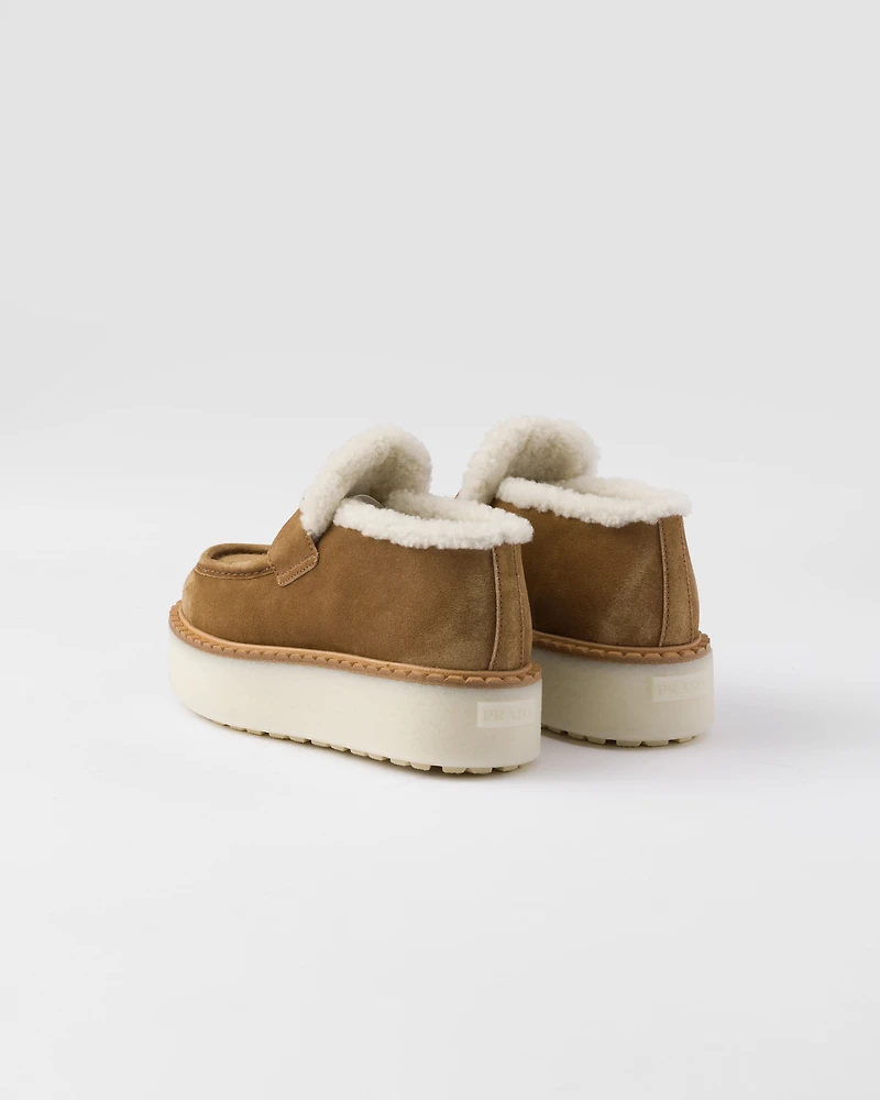 Suede loafers
