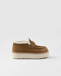 Suede loafers