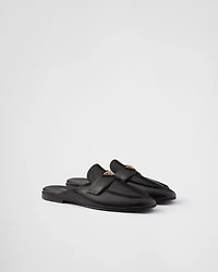 Leather slippers