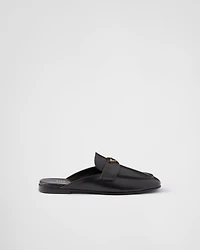 Leather slippers