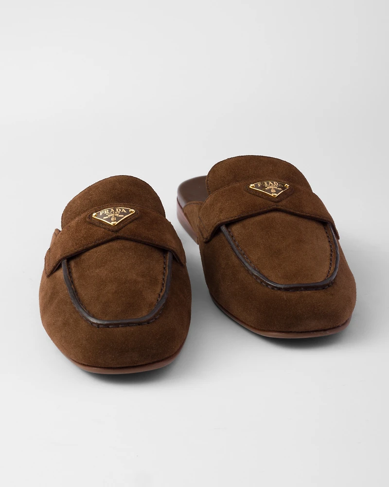 Suede slippers