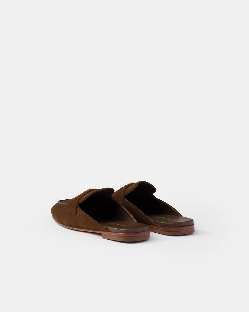Suede slippers
