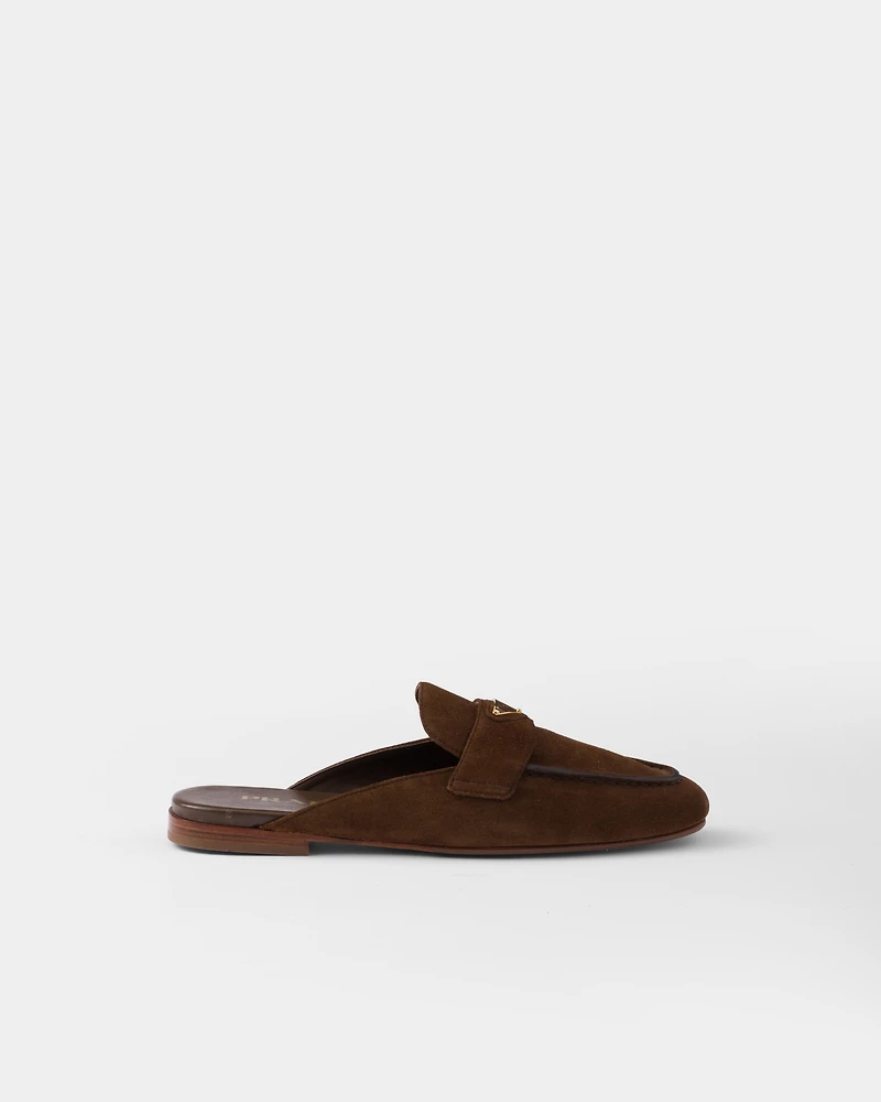 Suede slippers