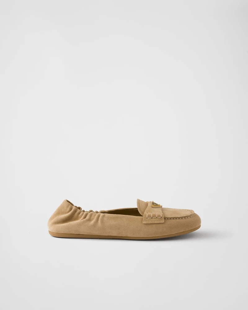 Suede loafers