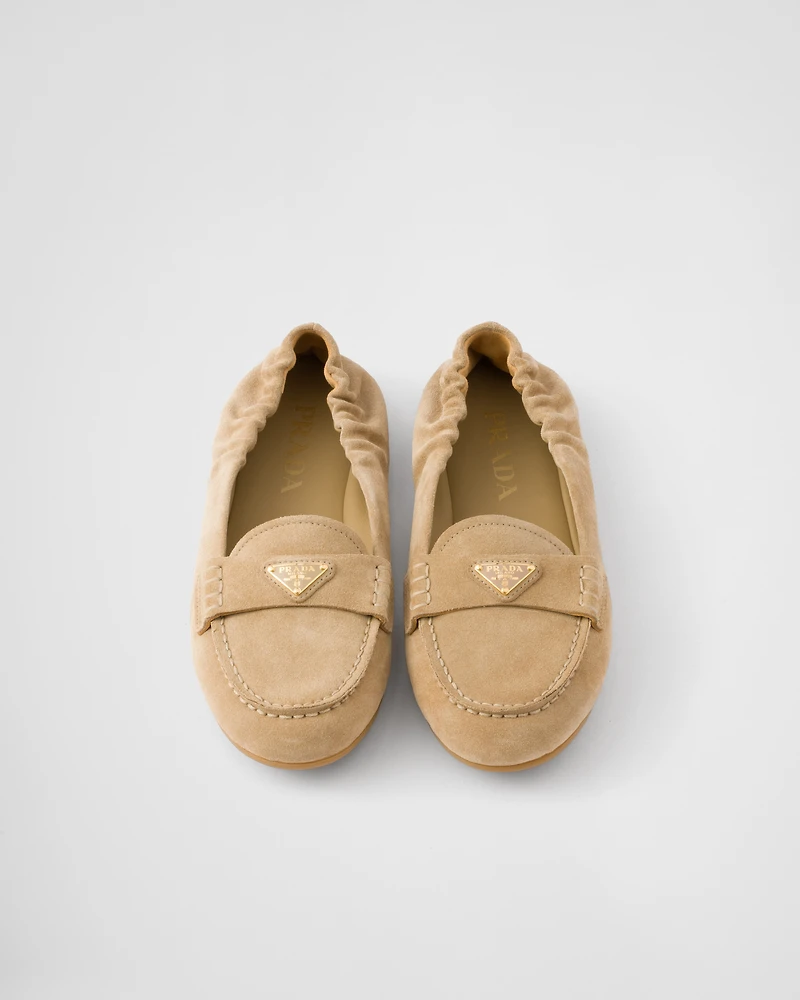 Suede loafers