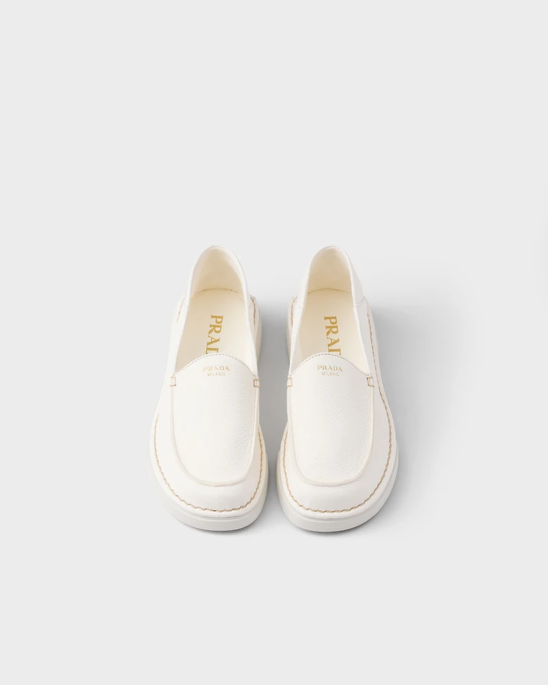 Leather loafers
