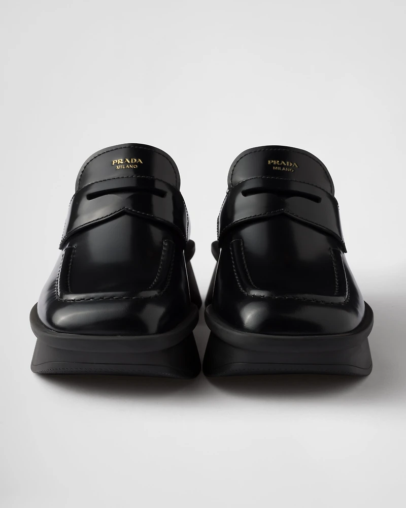 Equal brushed leather loafers