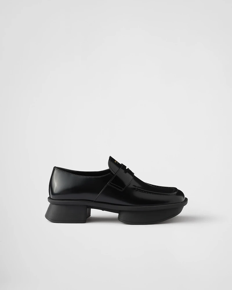 Equal brushed leather loafers