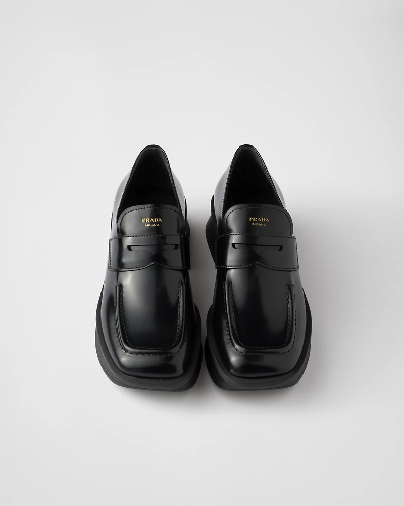 Equal brushed leather loafers