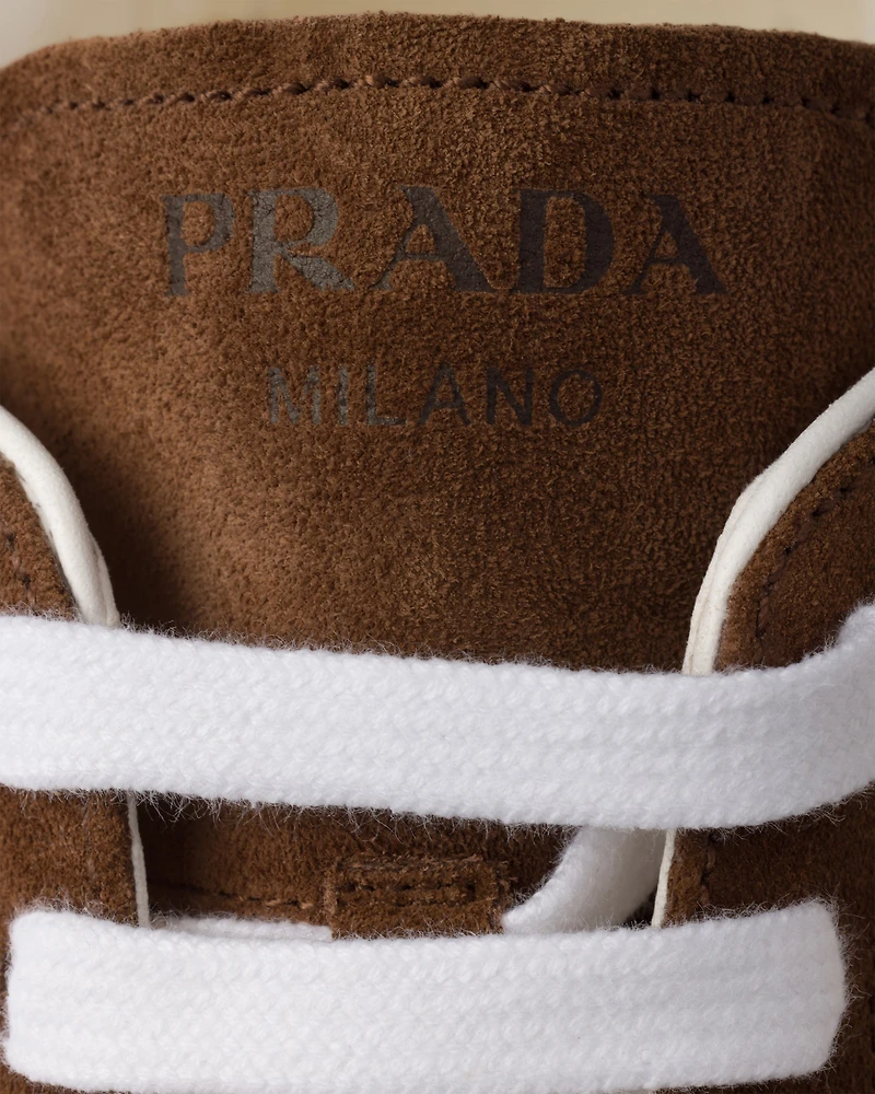 Nappa leather and suede sneakers