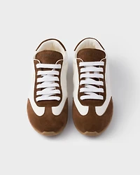 Nappa leather and suede sneakers