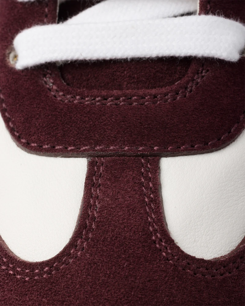 Nappa leather and suede sneakers