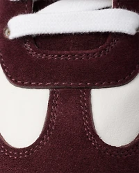 Nappa leather and suede sneakers