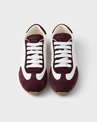 Nappa leather and suede sneakers