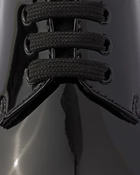 Monolith patent leather lace-up shoes