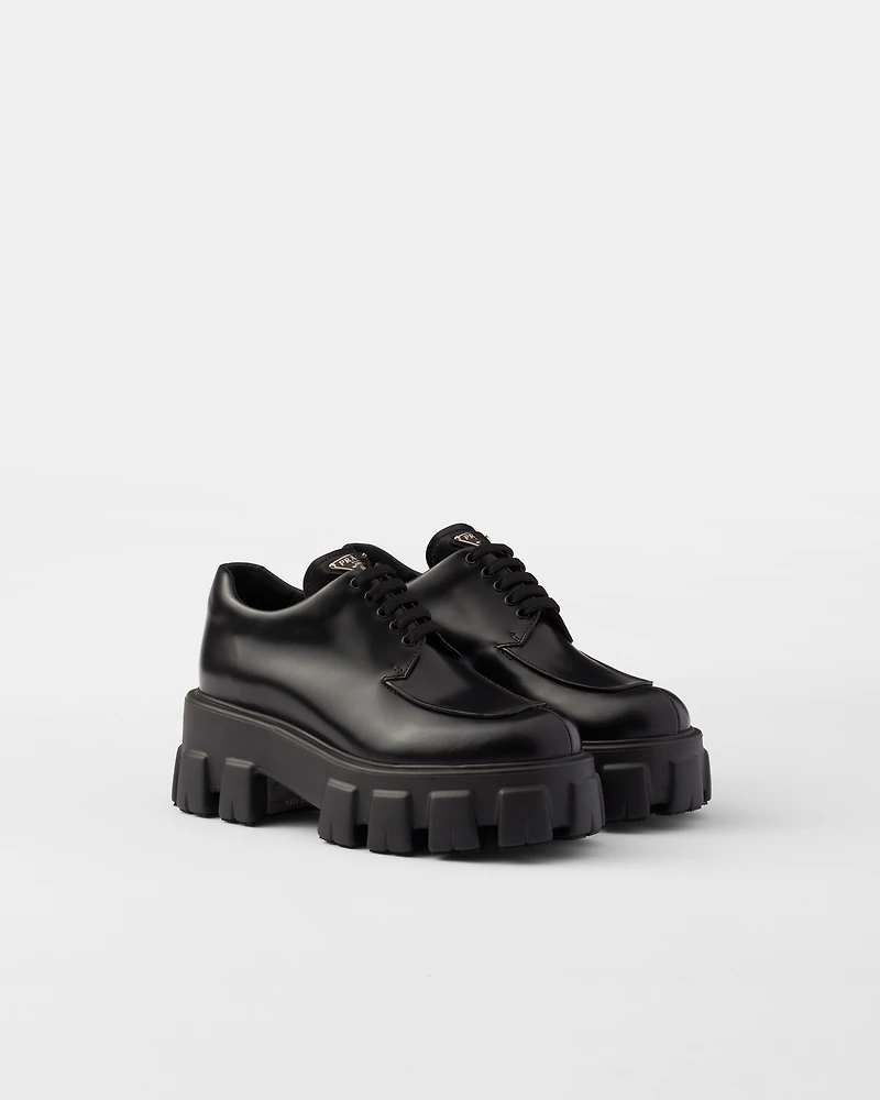 Monolith brushed leather lace-up shoes