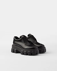 Monolith brushed leather lace-up shoes