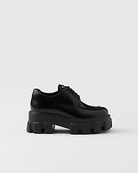 Monolith brushed leather lace-up shoes