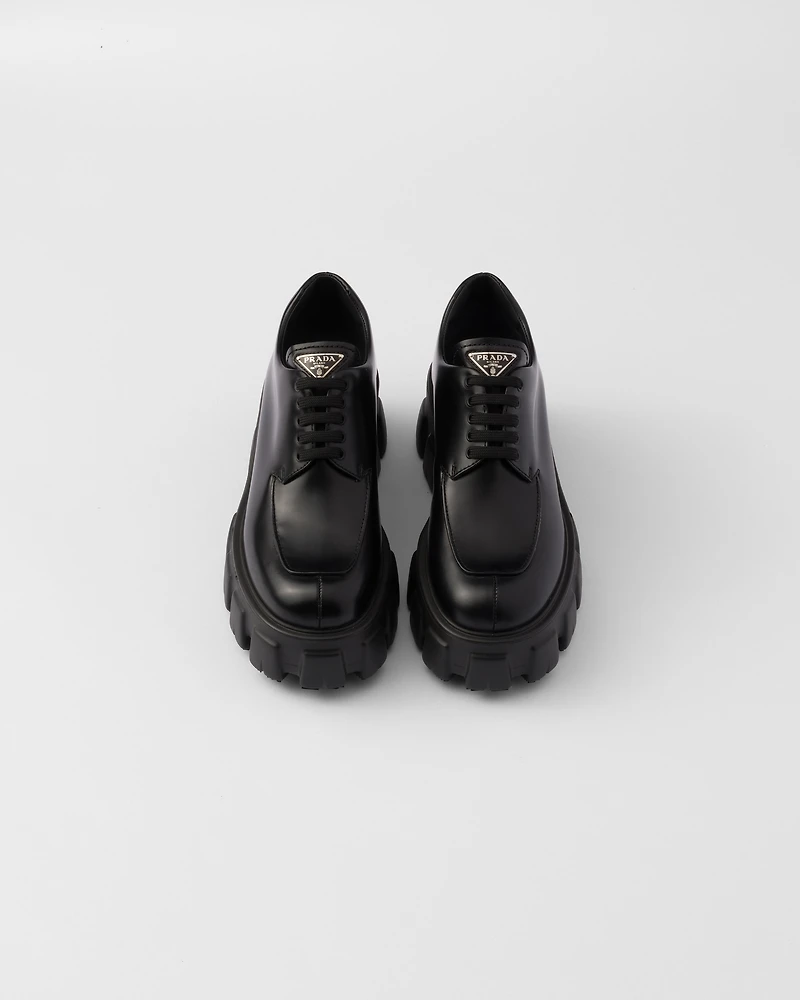 Monolith brushed leather lace-up shoes