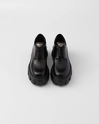 Monolith brushed leather lace-up shoes