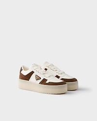 Downtown Bold nappa leather and suede sneakers