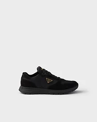 Prax 2.0 Re-Nylon and suede sneakers