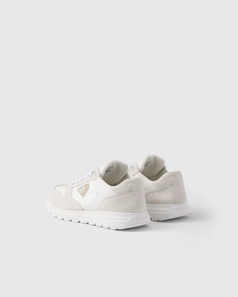 Prax 2.0 Re-Nylon and suede sneakers