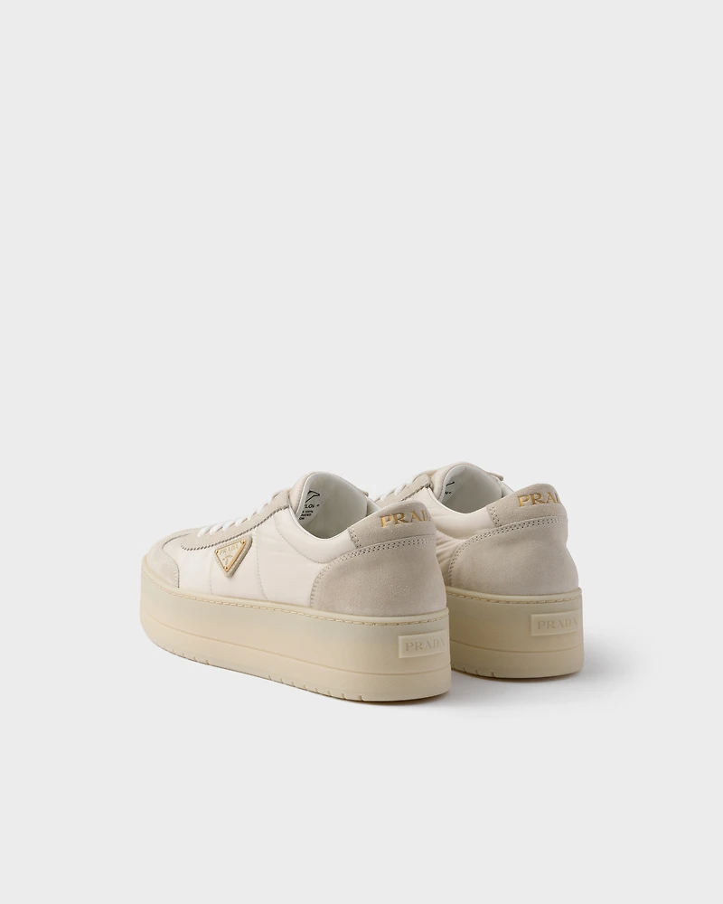 Downtown Bold nylon and suede sneakers