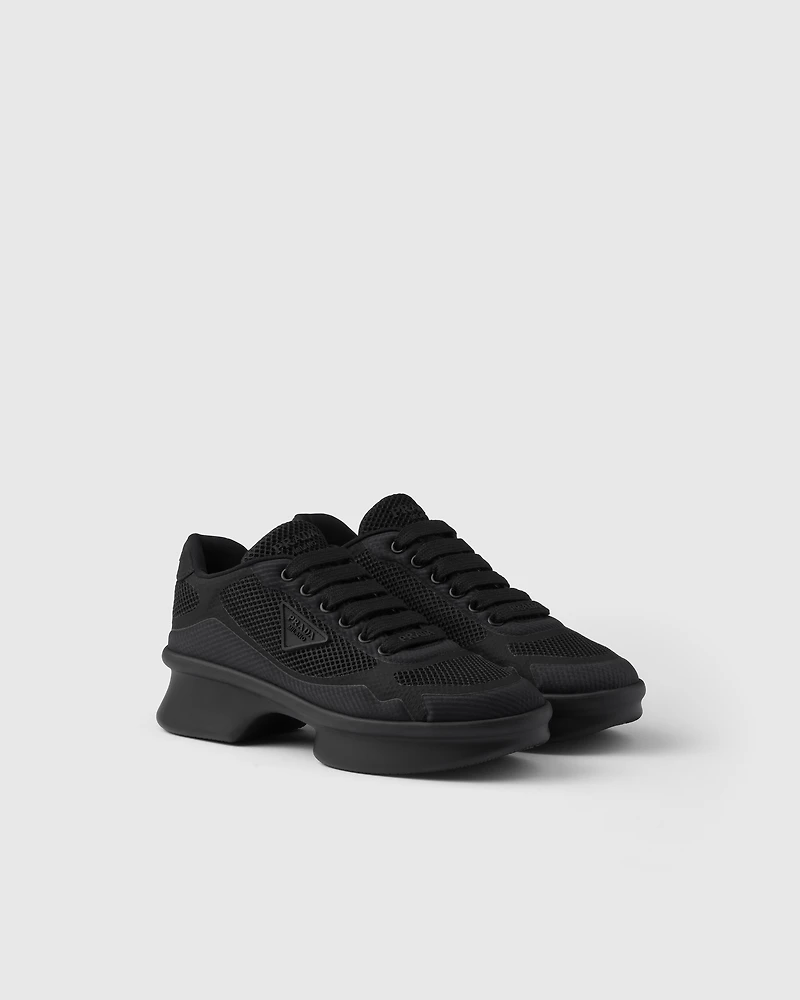 Re-Nylon and mesh fabric sneakers